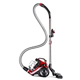 Aspirador sin bolsa Puppyoo WP9002B de 800 vatios con ajuste de potencia de succión, depósito de polvo de 2,5 litros.  Aspirador con clase de eficiencia energética A