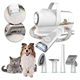 Neabot P1 PRO Pet Grooming and Vacuum Suction Kit, Professional Long Hair Dog and Cat Clipper, con cepillos para perros y otras 5 herramientas de aseo