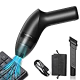 Ofashu PC Aspirador Teclado de computadora Air Duster, 4300pa Potente Mini Aspirador de escritorio, USB Inalámbrico Aspirador de mano para alfombras Mascotas Sofá Teclado