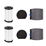 Filtros compatibles con Ariete Handy Force 2761, Pack que incluye 2 Prefiltros y 2 HEPA y 2 Esponjas
