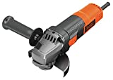 BLACK+DECKER BEG210-QS Amoladora angular de cartón, 115mm, Naranja/Negro, 900w