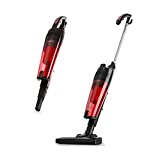 oneConcept Duster - Aspirador manual, aspirador de suelo, sistema de filtro ciclónico, 1,5 l, 600 W, clase A, ligero, filtro HEPA, incluye boquilla para suelo y grietas, rojo/negro