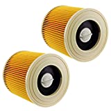 Spares2go - Karcher WD2 WD3 WD3P Cartuchos de filtro para aspiradora Wet & Dry (paquete de 2)