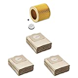 15 bolsas de filtro de papel como 6.959-130.0 + filtro como 6.414-552.0 + 4.075-012.0 adecuado para KÄRCHER WD2 WD2 WD3 MV2 MV3 MV3 A2054 A2201