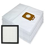 SPARES2GO-Paño de microfibra para filtro H14-HEPA para aspiradora Nilfisk Extreme X100 X150 X200 X210 X300, serie aspiradora con filtro, paquete de 10 piezas