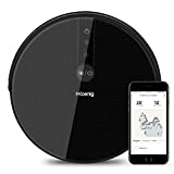 H.Koenig SWRC130 - Robot aspirador Gyro + WaterMop con conexión WiFi, aspirador inteligente, potente, silencioso, rápido, instalación de 120 min, 4 ciclos, programa ebdo, filtro HEPA