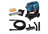 Bosch Profesional Asp.  Húmedo/seco GAS 35 L SFC + (incl. 1 filtro de celda plegado plano, boquilla para rincones, bolsa, racor, juego de boquilla para suelos, manguera de aspiración 3x0,35 m, manguera fl. 5 m con portaequipajes)
