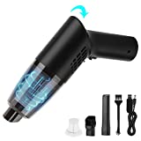 Mini aspiradora inalámbrica 10000PA, aspiradora para automóvil, giratoria a 45 °, batería de litio de 7,4 V / 2000 mAh, 45 minutos de funcionamiento, aspiradora portátil adecuada para hogares, automóviles