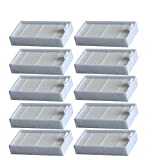 WuYan Accesorios consumibles Filtro de aspiradora HEPA, ILife V3, V3S, V3S PRO, V5, V5S, V5S PRO Robot aspiradora Filtros de repuesto de por vida, 10PCS