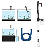 Festnight Acuario eléctrico Acuario Tanque de agua Galera Lavadora de arena Operación manual Sifón Aspirador