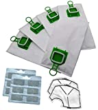 12 bolsas 0926e para aspiradoras, en microfibra de 5 capas + 2 filtros de protección del motor + 12 perfumadores aptos para Vorwerk Kobold VK 140 VK 150 FP 140 FP 150