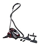 Hoover Xarion PRO XP15 Remolque Multiciclónico Sin Bolsa, 800 W, 1,5 Litros, 75 Decibeles, Plástico, Alcance: 9 metros, Parquet y Moqueta, Negro/Rojo