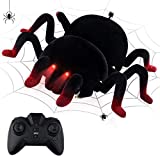Baztoy Araña de Control Remoto, Juguete de Araña en Modo de Escalada de Pared Juguete de Broma para niños 3 4 5 6 7 8 9 10 años Juguete Animal Interior Exterior Regalo Niño Niña Navidad