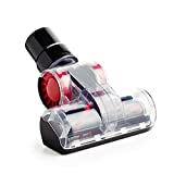 Navaris Mini Aspirator Turbo Brush 32-35mm - Cepillo Giratorio para Aspirar Pelo de Perros y Gatos - Rodillo Depilatorio para Aspirador 2 Adaptadores