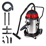 IDROBASE Clean 5, Made in Italy Aspirador, Aspirador profesional, Aspirador de líquidos, Aspirador profesional, Aspirador húmedo profesional, Acero inoxidable, 62l, 2,8kW
