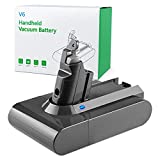 MCWGOLD 21.6V 3000mAh V6 Batería de repuesto para Dyson V6 DC58 DC59 DC61 DC62 DC72 DC74 SV03 SV04 SV05 SV06 SV07 SV09 595 650 770 880 V6 Fluffy V6 Motorhead V6 Animal V6 Aspiradora absoluta