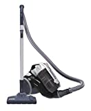 Hoover KS31PAR 011, Aspirador Remolcado, Sin Bolsa, Multiciclónico, con Cepillo Parquet, Pisos y Alfombras, Filtro Hepa, Potencia 550 W, 1.8 Litros, Gris y Negro