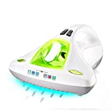 Gaone Dust Mites Limpiador UV para el hogar Efecto de succión manual para eliminar más del 99.9% de los ácaros del polvo Eficientemente Anti ácaros bacterianos Anti ácaros, Verde
