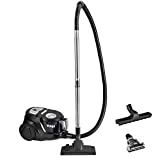 ¡Venir!  Potente aspirador ciclónico, sin bolsa, 5 accesorios incl.  cepillo especial para pelos de mascotas y filtro de aire HEPA, 700 W, negro y plateado, VG VC 3300