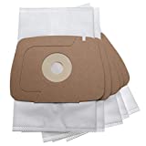 vhbw 5 bolsas de microfibra compatibles con aspiradora Electrolux Lux 1, 1 Classic, 1 Royal, D820 25,85cm x 15,9cm