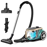 Aspirador sin bolsa Eureka, ganador de la prueba 2021, aspirador 30 Kpa 800 W, sin bolsa con boquilla universal para suelos, alcance 2 l