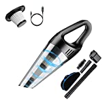 Aspirador de mano, batería 6000PA de alta potencia de 120 W para automóvil inalámbrico húmedo y seco, filtro HEPA de 2500 mAh, batería de iones de litio, mejorada para el hogar y el automóvil, la oficina