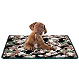 EVERGREENWEB - Colchón para Perro Relleno de Espuma Viscoelástica 65x85 cm Hipoalergénico Lavable Tapizado Gris Suave, Cama Multiusos para Mascotas Medianas, Caseta, Alfombra, Perro