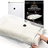 CONNEL |  Bolsas De Vacío Para Ropa |  Set de 6 Bolsas de Vacío Edredones y Prendas |  Bolsas de ahorro de espacio grandes y pequeñas para maleta