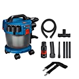 Bosch Professional Aspirador en seco/húmedo inalámbrico GAS 18V-10 L 18V System, sin baterías ni cargador, incluye manguera de 1,6 m, manguera curva, juego de mangueras de aspiración de 3 piezas, juego de ruedas de 4 piezas