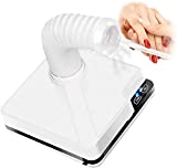 LLLZM Aspirador de uñas profesional 2 en 1, colectores de polvo de alta potencia de 80 W, aspirador de uñas de escritorio profesional, potentes herramientas de salón de uñas