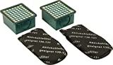 Juego de 2 filtros de olor/activos, filtros de carbón/AGF y 2 HEPA/microfiltros, compatibles con Kobold Vorwerk VK 130 131 SC