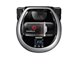 Aspirador robot de precisión Samsung POWERbot, cepillo suave de acción suave, sistema de limpieza de alto rendimiento, comandos de voz a través de teléfono inteligente, conexión Wi-Fi, metal satinado