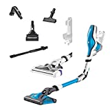 Rowenta RH9490WO Air Force Flex 560 - Escoba inalámbrica multifuncional, manguera flexible, rendimiento, 2 de aspi, todos 1 cabeza Aqua Aspire y frega suelos duros, simultáneamente, azul y gris