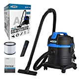 Aspirador Profesional Aspirador Aspirador Industrial Sólido-Líquido Polvo 1200W 18L Compartimento Recolector con Filtro - echoENG - MA AS 1018