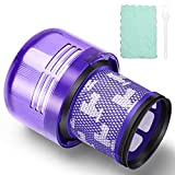 Filtro Morpilot para Dyson V11 Series, filtro de repuesto lavable para Dyson V11, Dyson SV14 Series, Dyson V15 Detect, con cepillo y paño de limpieza, paquete de 1