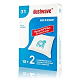 Mega Pack - 20 Bolsas para aspiradora aptas para Miele - Silver Shadow Wave Bolsas para aspiradora de polvo marcas - Made in Germany + con microfiltro + con microfiltro