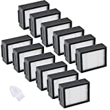 12X Filtros de Repuesto para Aspirador - Filtro Compatible con iRobot Roomba Serie e/i Repuestos Accesorios e5 e6/i3 i4 i6 i8 i7/i7 + Plus