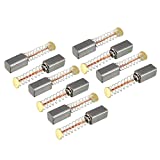 sourcing map 10 escobillas de carbón para motor eléctrico 10 mm x 5 mm x 5 mm pieza de reparación de repuesto de herramienta eléctrica