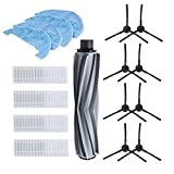 BLUELIRR - Kit de repuestos para aspirador AMIBOT Animal H2O y Animal Comfort H2O Robot aspirador, 1 cepillo principal, 8 cepillos laterales, 4 filtros y 3 paños de limpieza