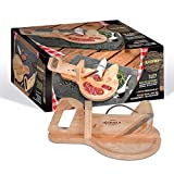 Cortadora de salami de madera guillotina |  rebanadora manual corta salami y salchichas |  rebanadora de salami |  rebanadora pequeña