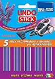 Parodi & Parodi Lindo Stick Desodorante Aspirador Lavanda 5 Piezas, Tela, Morado, 11x17x1 cm, 5 unidades