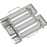 KARAA Generador de humo frío, ahumador de acero inoxidable V2A en forma de M para ahumar alimentos de barbacoa (22,5 x 17,5 x 4,5 cm) Ideal para ahumar en frío y en caliente