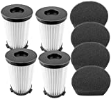 4 Filtros y 4 Esponjas para Aspirador Ariete handyforce 2761 2759