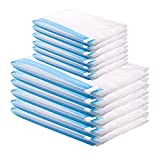 GQC 12 piezas (6 * 60 x 40 cm) (6 * 50 x 35 cm) Bolsas de vacío Bolsas de ahorro de espacio Bolsas de vacío para ropa, bolsas de vacío enrollables a mano, bolsas de viaje, bolsas de viaje, bomba sin necesidad