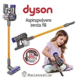 Aspirador de juguete Dyson ODS- V8 para niños, color gris, naranja y morado, 20800
