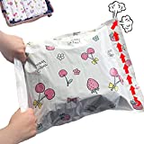 Yolistar 10 bolsas de vacío para ropa que ahorran espacio, bolsas de compresión enrollables, bolsas de compresión de viaje reutilizables, 4 piezas (35x50 cm) + 4 piezas (40x60 cm) + 2 piezas (50x70 cm)