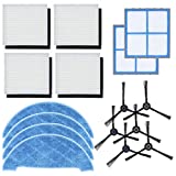 DingGreat Kit de repuesto para aspiradora robótica ILIFE V8S V80 X750 X785 - 6 cepillos laterales, 4 filtros, 4 paños de limpieza, 2 filtros primarios