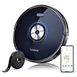 Laresar Robot Aspirador Ultrafino 7cm, Aspirador Robot Aspirador 2500 Pa, Caja De Polvo De 500ml, Tres Métodos De Control Para Pelo De Mascotas Y Suelos Duros Grande 1