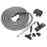 Juego crossvac con manguera estándar, adecuado para muchas aspiradoras centrales, para accesorio de aspiradora de 36-38 mm de diámetro