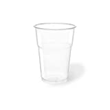 100/500/1000 Vasos desechables 400ml muesca 0,3 y 1/2 pinta - Biodegradables y Compostables en PLA desechable Libre de plástico |  Después del plástico (500)